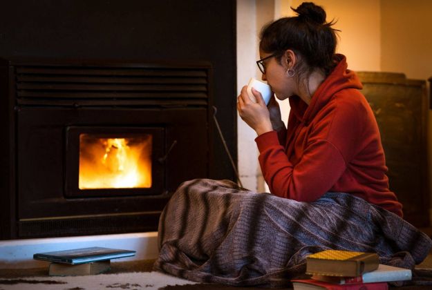 Our Farmhouse Fireplace | Gisborne Lodges | Morere Hot Springs Lodge