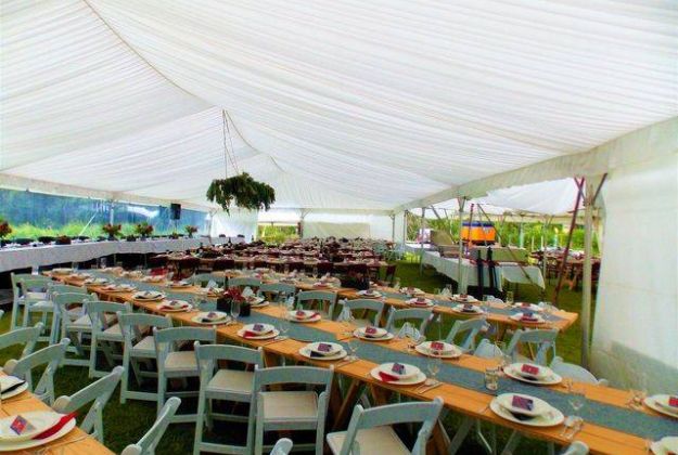 Marquee Reception Area At Morere Hot Springs Lodge - A Wedding Venue In Gisborne